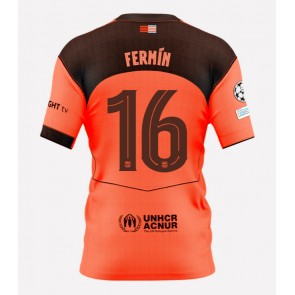 Lacne Muži Futbalové dres Barcelona Fermin Lopez #16 2025-26 Krátky Rukáv - Tretina